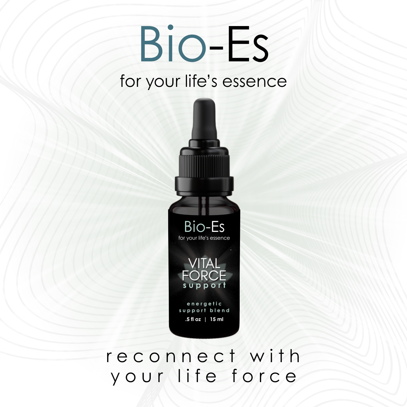 Image featuring Vital Force Custom Blend Essence by Bio-Es: Reconnect with your life force and support your body through chronic illness, complex health conditions, and overall vitality with calming, stabilizing energetic support.