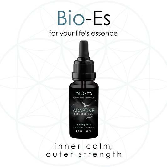Adaptive Response advanced flower essence blend with expanded energetic essences to support resilience, emotional well-being, adaptability, and balance through changing life circumstances.