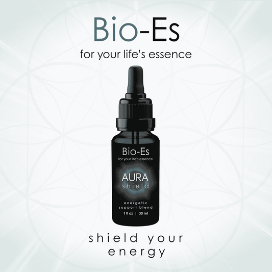 Aura Shield advanced flower essence blend designed to support the evolving needs of older adults by addressing emotional balance, resilience, and the relationship between physical and emotional well-being.