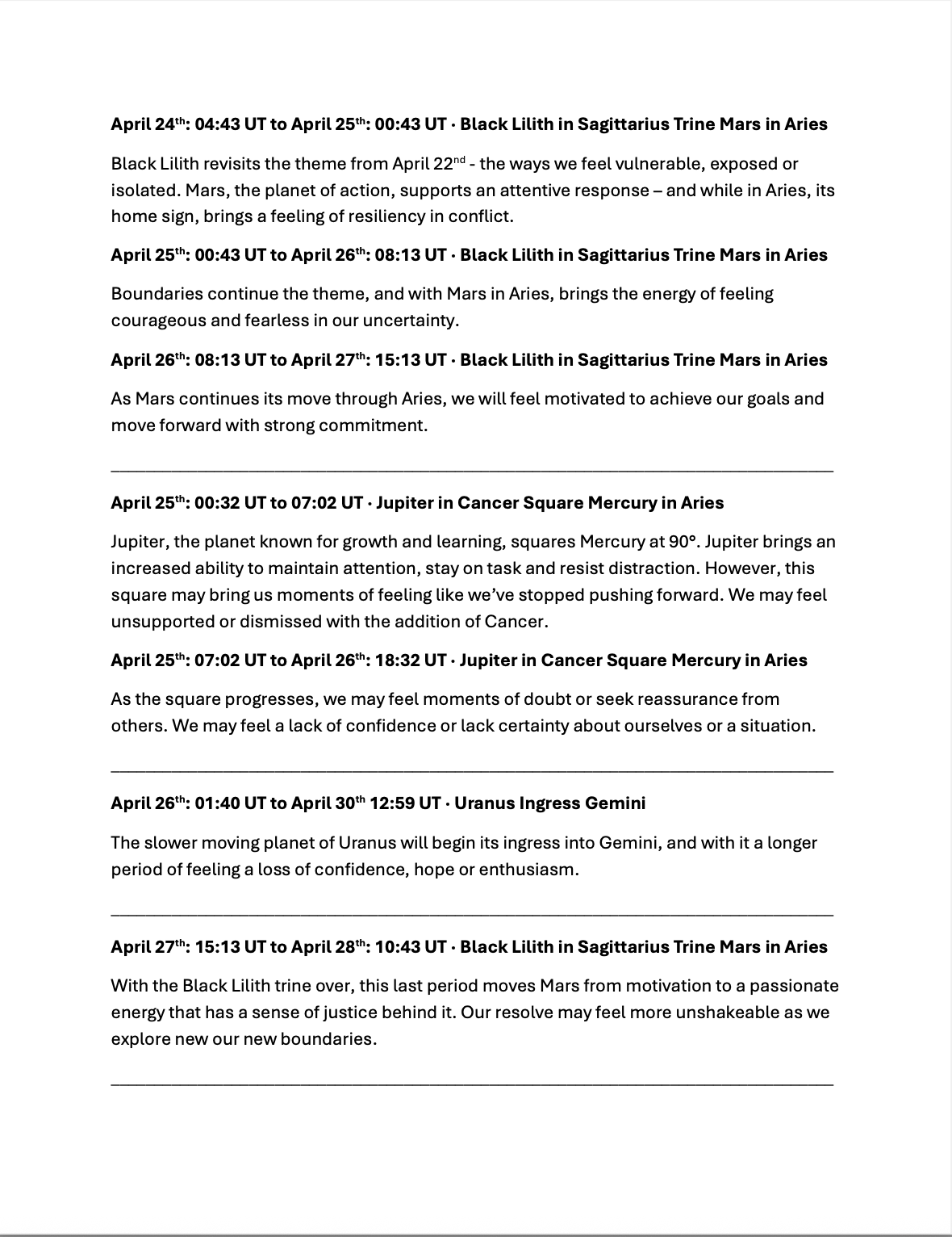 Image featuring Bio-Es Otium Tuum monthly astrology newsletter offering psychological insights into planetary movements, aspects, and ingresses to support reflection, awareness, and connection to cosmic rhythms.