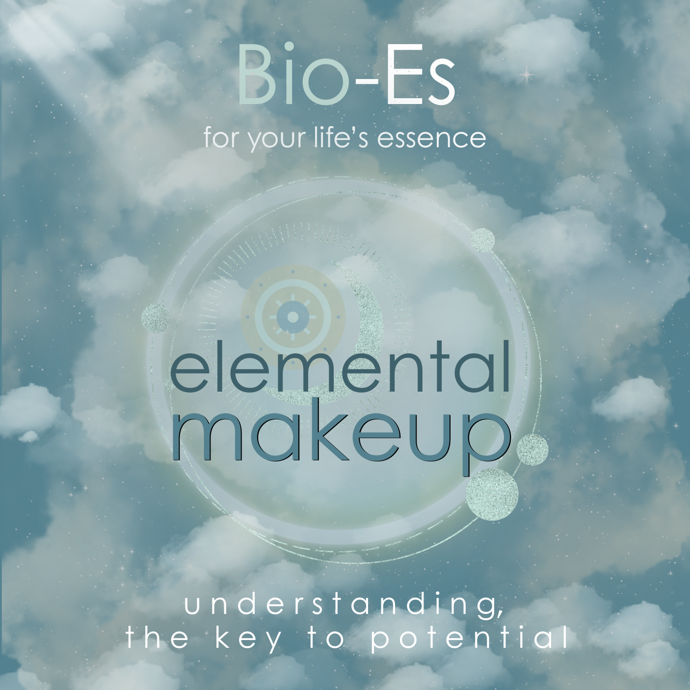 Image featuring Bio-Es Elemental Make-Up Analysis personalized astrology PDF interpreting natal chart through earth, water, fire, air, and aether elements to reveal energetic balance, strengths, and areas of alignment for greater self-awareness and clarity.